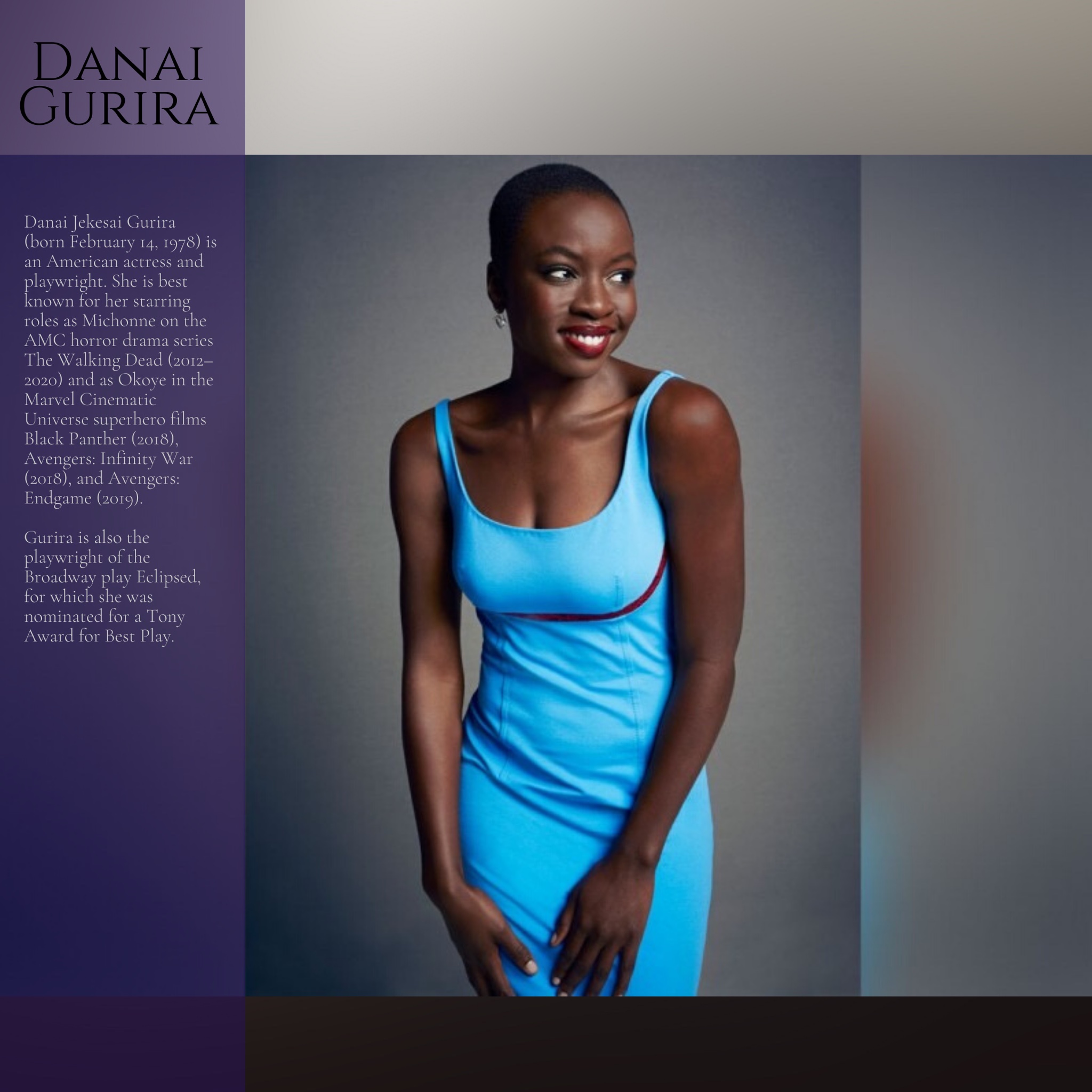 Happy birthday to Danai Gurira.  
 