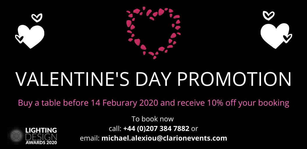 Happy #ValentinesDay ! Don't forget - today is the last day to receive 10% off your #LDAwards booking! buff.ly/2SaFz7j  Have a LOVE-ly day 😁