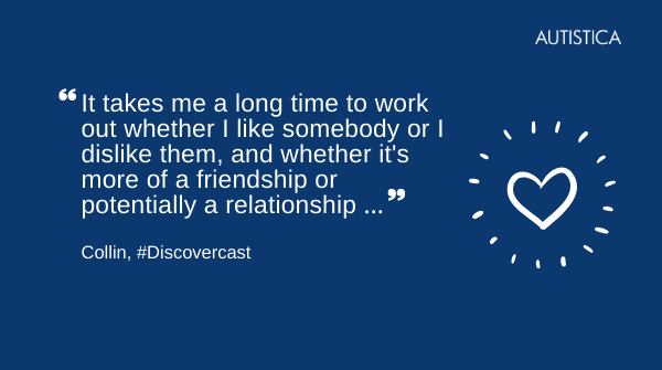 Autistica's tweet photo. Have you checked out our latest #Discovercast on #relationships? We'll be discussing how communication &amp; sensory differences might help &amp; challenge relationships for autistic people &amp; their partners: https://t.co/FdEy8Q9EGT

#ValentinesDay2020 https://t.co/n8vxQJX4hg