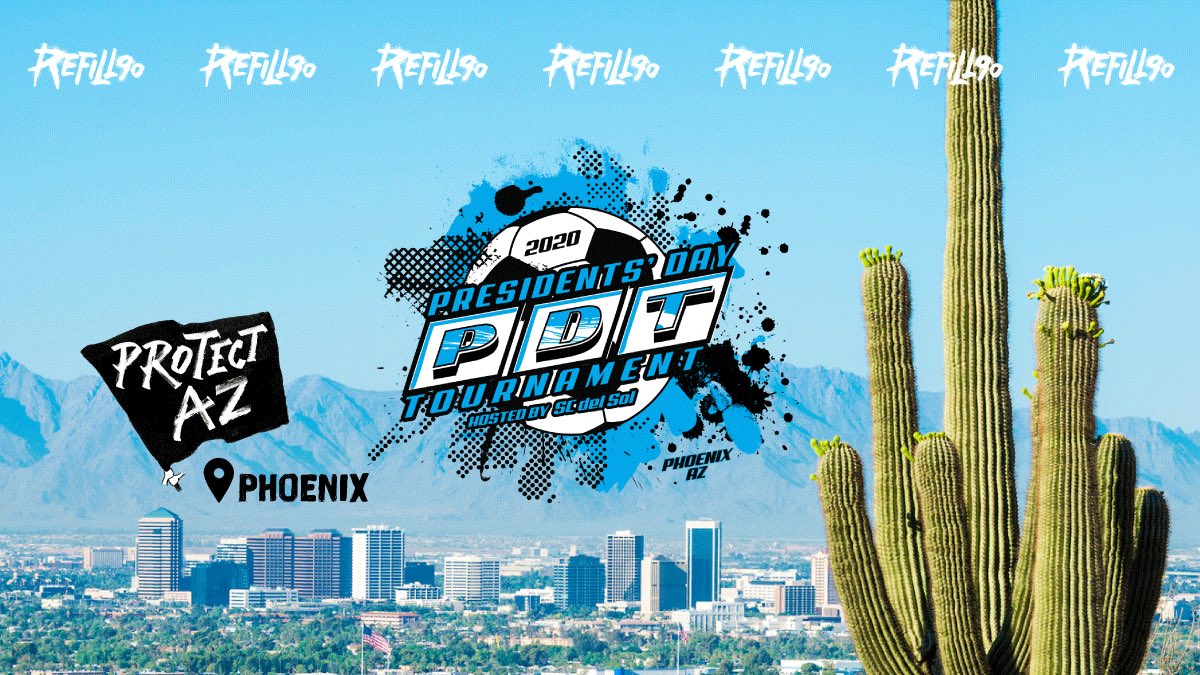 Refill_90's tweet photo. On the road to Arizona! This weekend we’ll be at the SC Del Sol Presidents’ Day Tournament to bring the plastic-free lifestyle to Phoenix. Saturday: Reach 11 Sports Park. Sunday: Scottsdale Sports Complex. Click the link in our bio to find out about our future events. #Refill90 https://t.co/4JqtCui8Ju