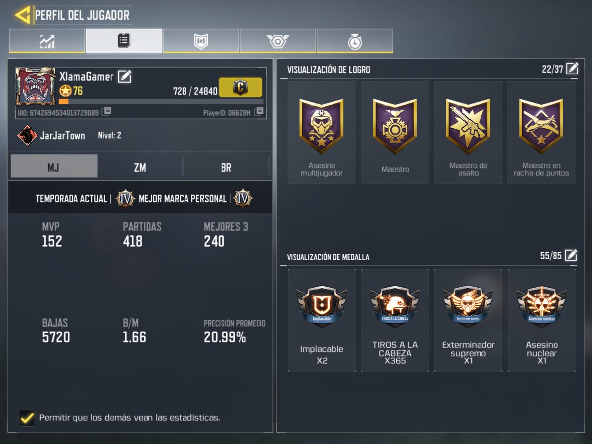 <a href="/CoDMobileFA/">CoD Mobile F/A</a> Busco equipo competitivo. Foto antigua, actualmente estoy en GM1 camino de GM2. Habilidoso con subfusiles, snipers y fusiles. #CoDMobile