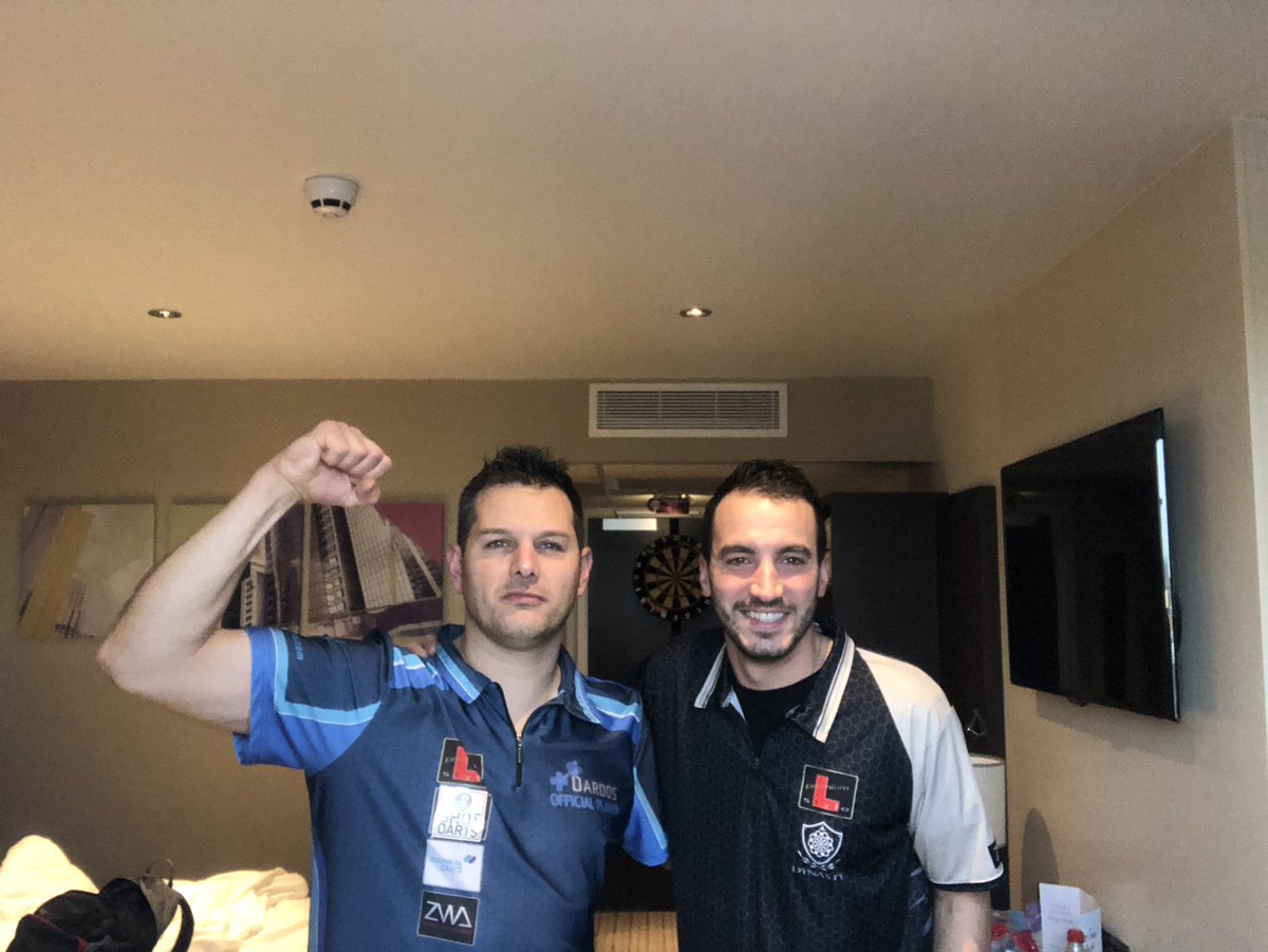 We are ready for the EQ 1 and 2 in Wigan with @yuso180 @Shot_Darts @Radikal_Darts @masdardos @LstyleEurope @zwasports