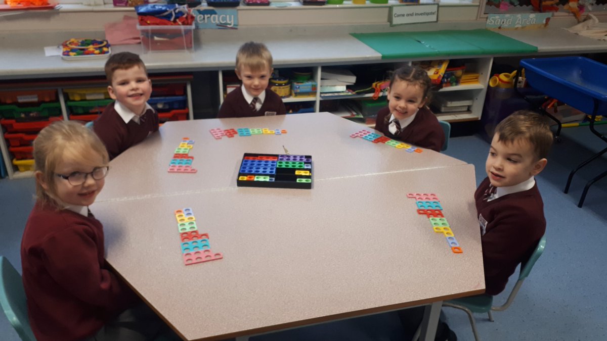 stfrancisp's tweet photo. We are ordering our numbers from 1 to 7 #Numicon https://t.co/mOyhBWp8wN