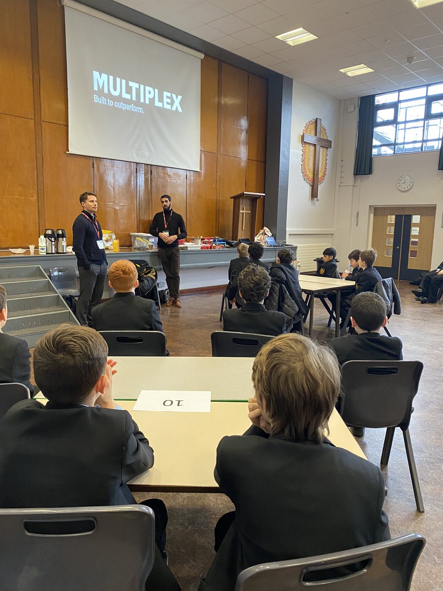 ChallonerDT's tweet photo. Thank you Multiplex for coming in today! Answering all our students questions....my favourite question “who designs a building, the architect or the engineer?” #greatquestioning #multiplex #engineering #futuregeneration https://t.co/MJyc3uCts6