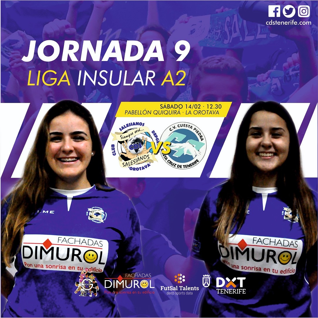 CDSalesianosCDS's tweet photo. 🤗 Mañana por la mañana ¡Todo el mundo para el Quiquirá!
🏆 #JuvenilInsularA2 #J9
🔵 @CDSalesianosCDS
🆚️ @Cvcuestapiedra
⏰ ¡12.30!
👉 #VamosCDSTenerife #S23NextLevel #SiempreSeré #20aniversario https://t.co/0GBJR4nn6Q