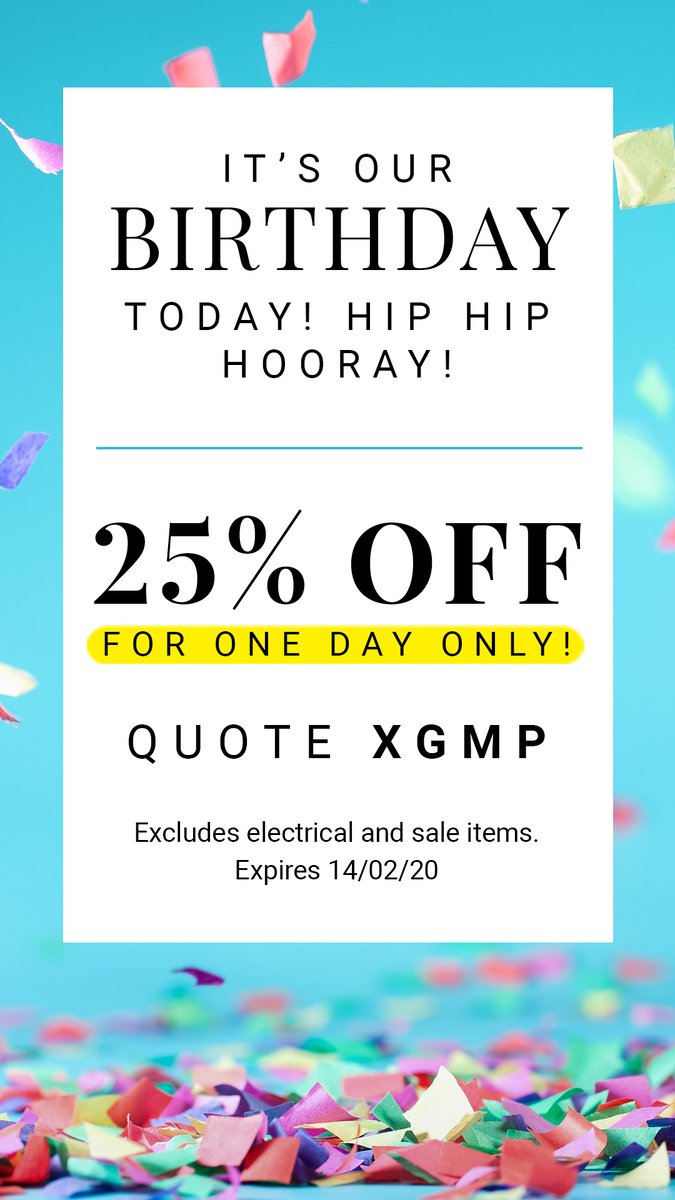 🎉 IT'S OUR BIRTHDAY! 🎉
Come and celebrate with 25% OFF TODAY ONLY!
swimwear365.co.uk/_/N-1c?

#BirthdayCelebration #discountoffer