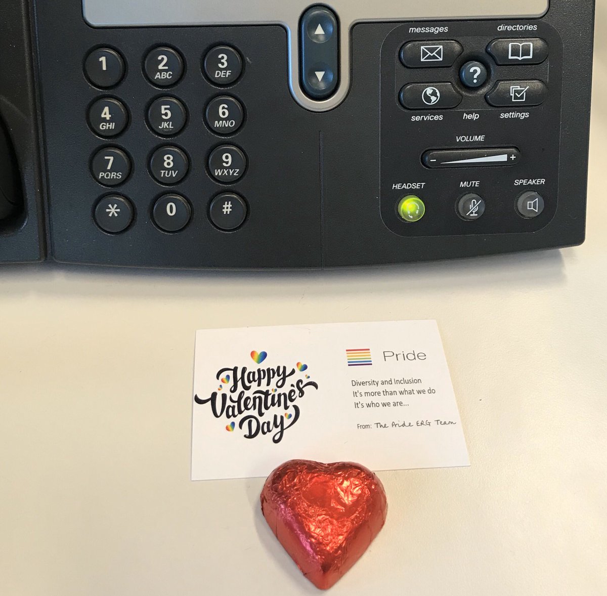 It’s nice to start the day with a sweet thoughtful!
Thank you very much <a href="/ps_stevo/">Stevo Pelemis</a> and Happy Valentine’s Day! #ItalyERGPride <a href="/DellTechItaly/">Dell Technologies Italy</a>