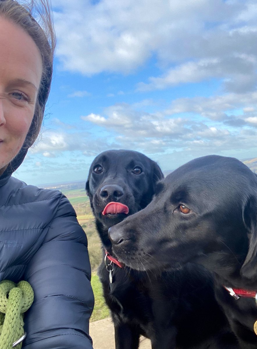 WanderlustersUK's tweet photo. Happy puppies = a happy me. Spent this morning stomping up and down the downs with these two hairy beasts 🐕💪🏻🏃‍♀️😇#dogstagram #caninecompanion #womansbestfriend https://t.co/tlYpIt0rAu