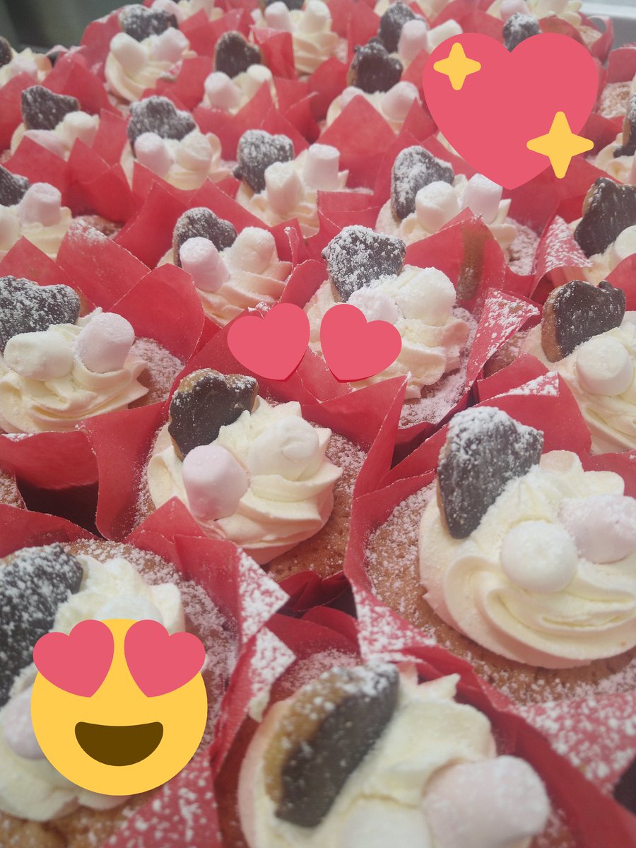We're all loved up today with our special Valentine's day muffins 🥰💘