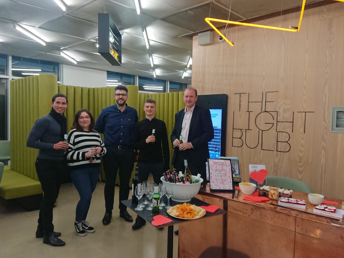 Happy #ValentinesDay2020! Here at <a href="/VincoEvents/">Vinco Events</a>, we enjoy networking with others. Here's our team having a great time at the party organized yesterday by <a href="/WSLightBulb/">The Light Bulb</a>. 
How do you celebrate #ValentinesDay2020?