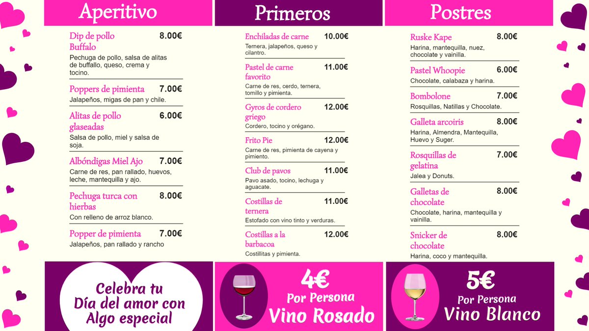 SignMenu_eu's tweet image. ¡ #FelizSanValentin !🥰 Consigue contenido gratuito para la Cartelería Digital de tu Negocio.  
Ya puedes crearla tú mismo en 15mins 😏
 700 plantillas personalizadas: bit.ly/3bBgA3l
¿Cómo funciona?  vimeo.com/328699605
#sanvalentin #Vender  #marketingstrategies
