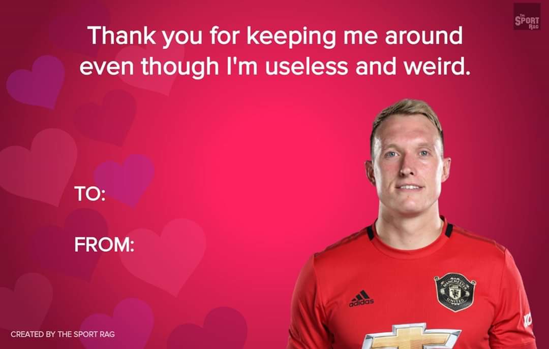 dipsMUFC's tweet image. Here’s a few valentines cards to help you all out. Good luck. 😂