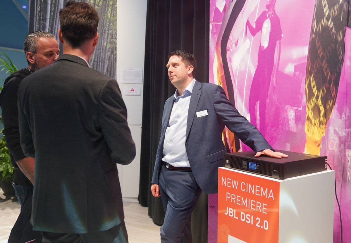 TheJBLpro's tweet photo. The new #JBLPro #DSI20Series is here at #ISE2020! Built on best-in-class @CrownAudio DSi Digital Screen Array technology and DriveCore DSP, DSI 2.0 is JBL’s first line of dedicated amplification for cinema solutions! https://t.co/L2idzgBKsP #JBLProxISE #JBLCinema #NetworkedAudio https://t.co/TW8pwVeZPi