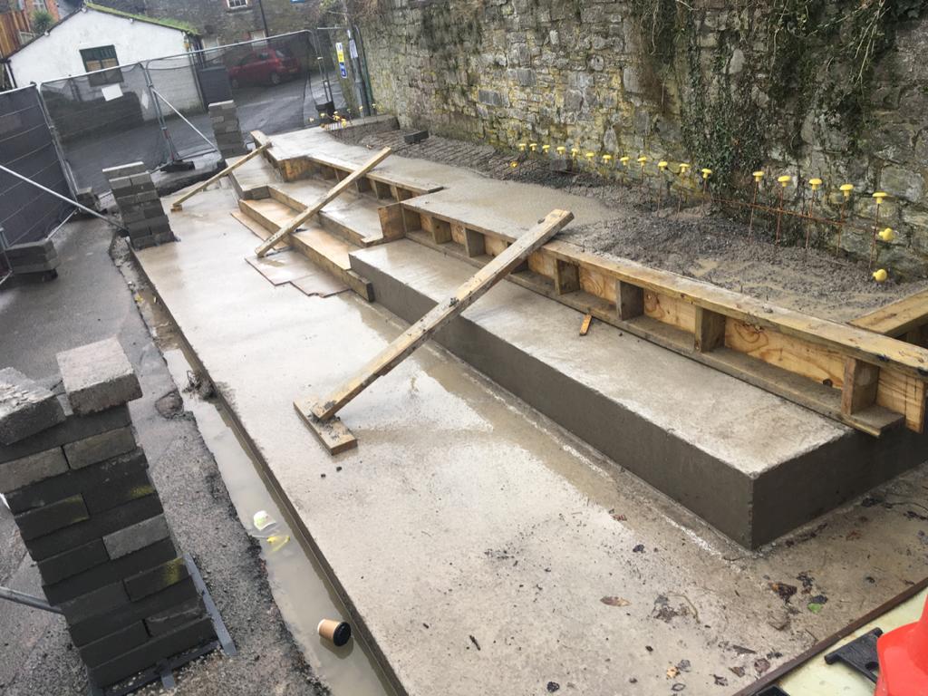 haycastle's tweet photo. The foundations are now being laid for our majestic new steps, linking Hay Castle to the town. If you want to stay up to date with progress on the site, why not sign up to our newsletter? We send four a year - guaranteed no spam :) https://t.co/tvUO1PTVjY https://t.co/RuF8pe9MvC
