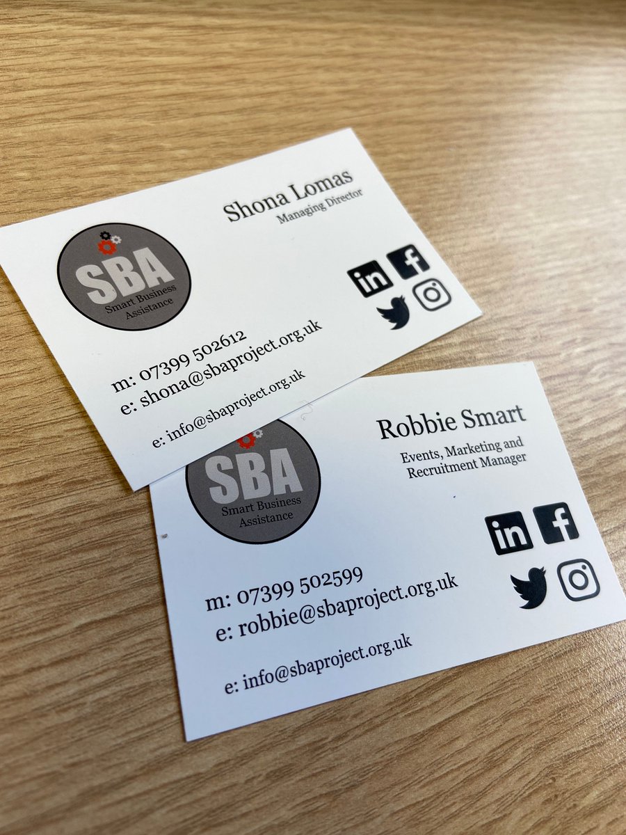 AssistanceSmart's tweet photo. Sometimes the simplest designs are the best. Really happy with how these turned out. Thanks @instantprintuk
#sba #freshstart #smartvalues #businesscards https://t.co/yndBqX7Zro