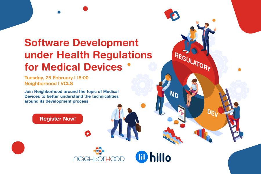 VCLSsocial's tweet photo. Join us at @Neighborhood_IC  and @hillo_ai 's event in a few days! Topics will include #agile methods for #medicaldevice #development, how to incorporate the usual norms into your #productdevelopment and what is the impact of #AI &amp; more. https://t.co/4NMxWIbTR6 https://t.co/PdVlrA1lMN