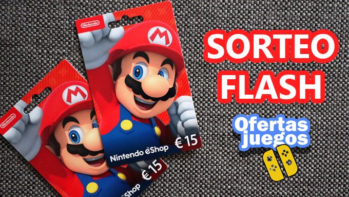 ¡SORTEO FLASH!

Dos tarjetas de 15€ de saldo para la eShop 

🔸RT
🔸Síguenos en Instagram
ojueg.es/Instagram
🔸Síguenos en el Telegram OfertasJuegos Nintendo
ojueg.es/OJNintendo