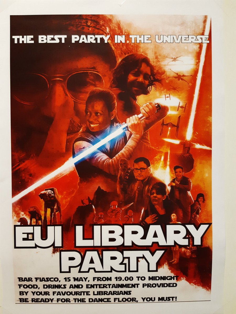 CoeliaConcordia's tweet image. The exact moment I knew I found the best workplace ever

#awesomecollegues #StarWars #libraryparty #librarianlife