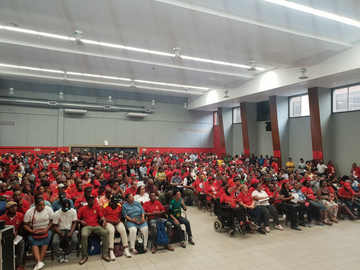 SACTWU's tweet photo. Right now at #SACTWU offices: @_cosatu President Zingiswa Losi addresses COSATU Provincial Shop Stewards Council in Western Cape. #workercouncil https://t.co/W6CPIzmqqj