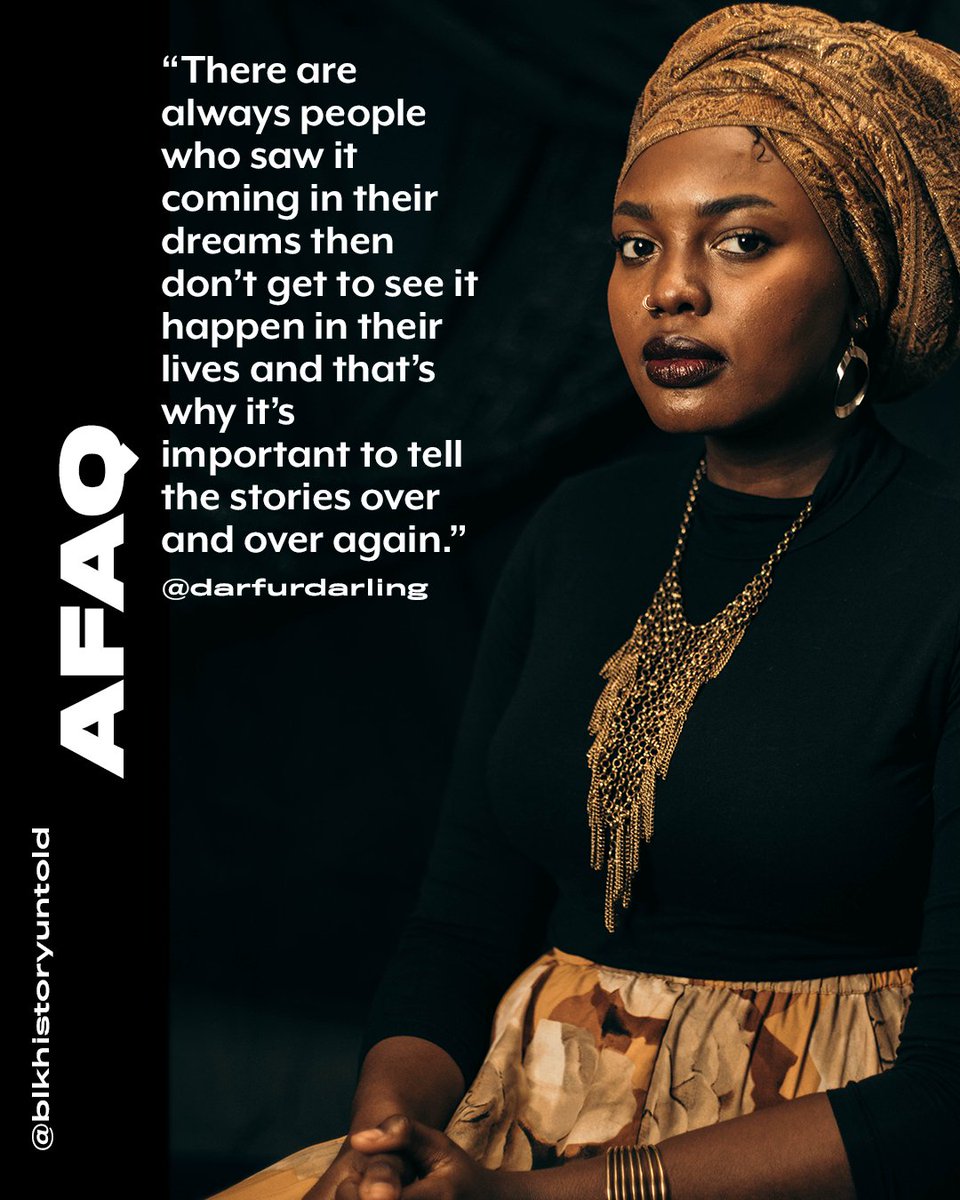 "We often talk about mystical places like Wakanda but Sudan, land of the Blacks, is real.” We live with our first installment of this year's Black History Untold with <a href="/darfurdarling/">afaq 🇸🇩♿️</a>’s story recapping the recent revolution of Sudan. Watch then visit the site to explore more.