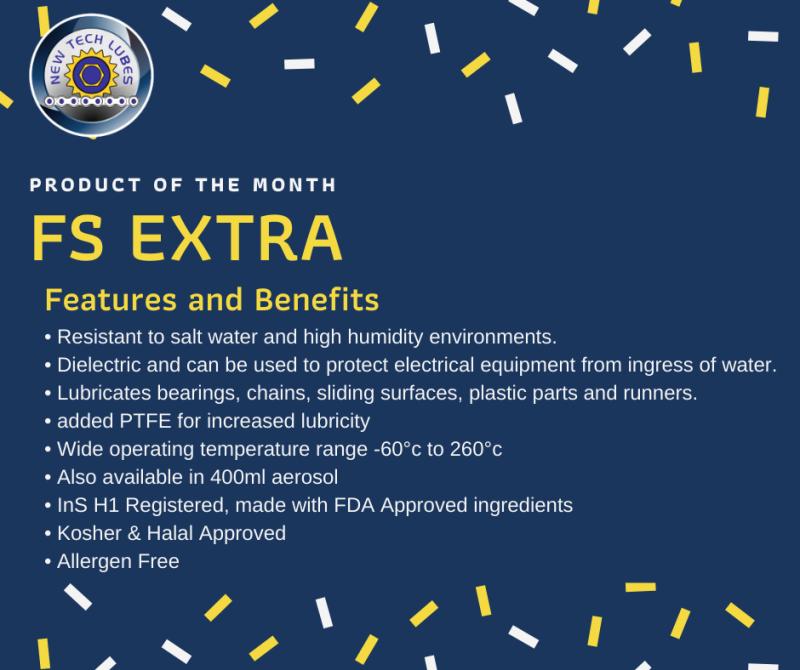 NewTechLubes's tweet image. Following our post yesterday about our latest Product of the Month - FS Extra - we are now pleased to share the features and benefits this product has to offer 
bit.ly/FSExtraNTL
#lubricants #productofthemonth #foodsafe