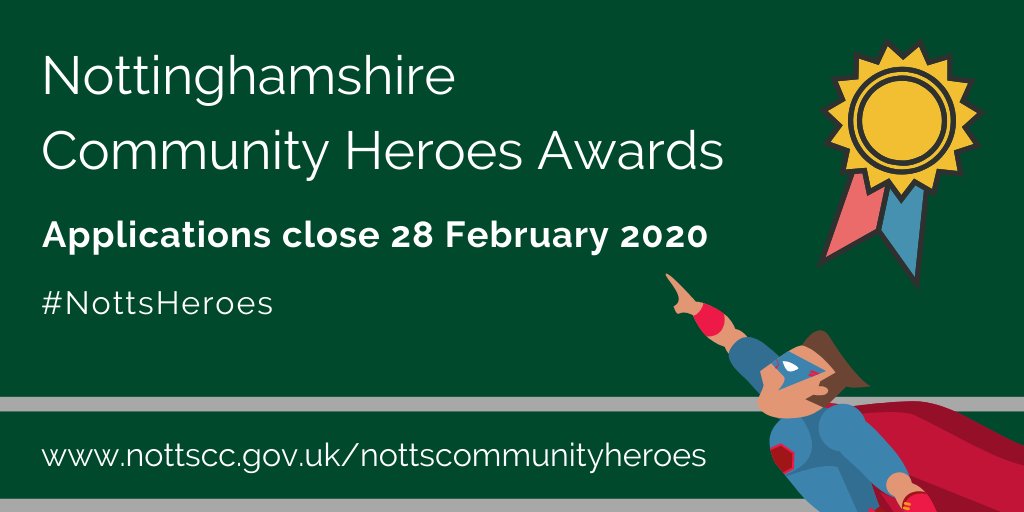 🦸‍♀️🦸‍♂️| It's time to celebrate our community champions #Notts!

If you know someone in your community who deserves recognition for the things they do to support their local community, please nominate them for a #NottsHeroes Award ➡️ socsi.in/Notts_Communit…
