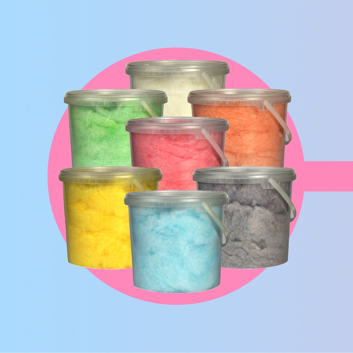Big news: A1 Equipment now sells ready-made candy floss! 🎉
Our #candyfloss is as fluffy as it gets and as bright in colour as in taste, supplied inside large tubs with lids and handles, ready to brighten up any event. 
Explore your options here: popcornandcandyfloss.com/collections/re…