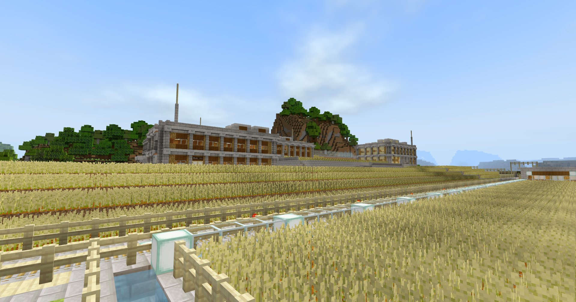 6g Creator W 絶景かな 小麦畑の中に建物があるのがなんか好き 好きな風景のうちの1枚 Minecraft建築コミュ マイクラ マインクラフト Minecraft T Co Gojn1la4kq Twitter