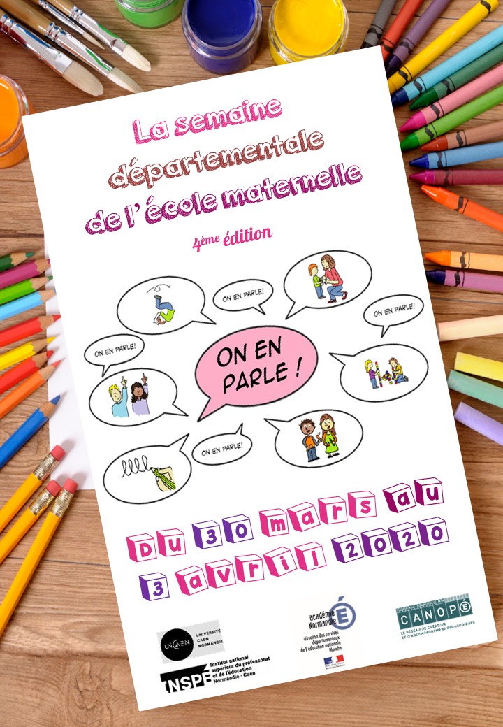 SDMater50's tweet photo. Les inscriptions pour la 4ème édition de la semaine de l'école maternelle de la Manche du 30 mars au 3 avril sont ouvertes.
https://t.co/xN1HuE3tbF https://t.co/zUvDxuPtUf