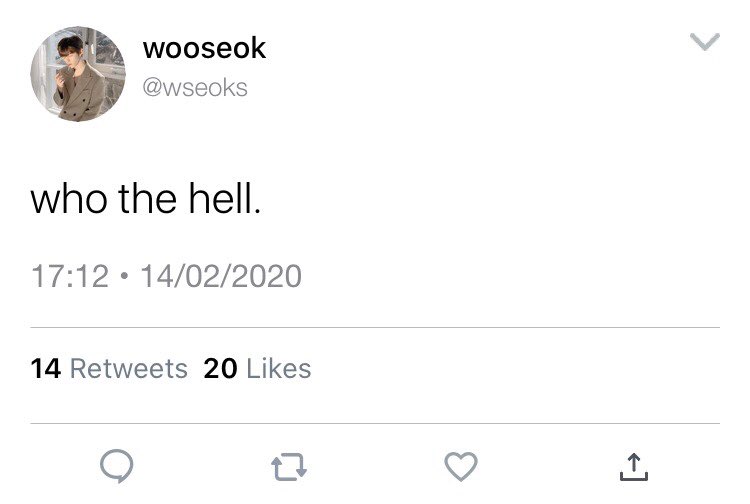 ➳ wooseok receives a message.