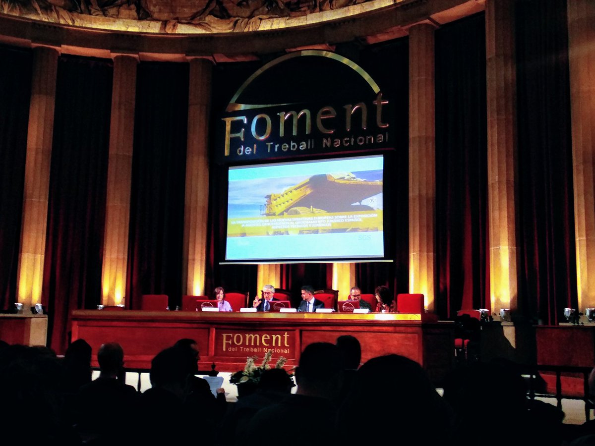 Imprescindible per <a href="/aiguesbcnclient/">Aigües de Barcelona</a> estar al dia de les novetats tècniques i jurídiques en matèria de Seguretat i Salut Laboral. Gràcies <a href="/FomentTreball/">Foment del Treball Nacional</a> i @SGS per aquesta jornada.