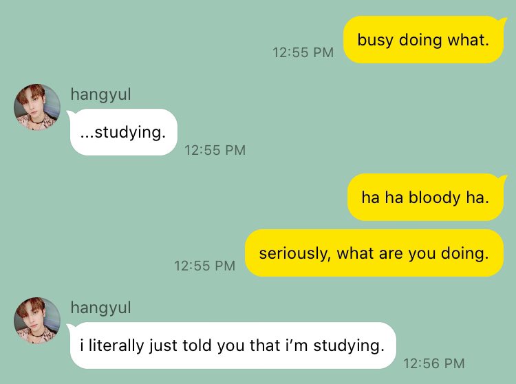 ➳ hangyul is busy.