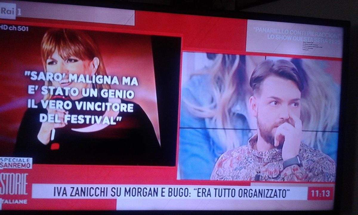 Già Morgan e sempre stato un' Artista diciamo fare spettacoli #storieitaliane  <a href="/Valerio_Scanu/">ValerioScanu</a>  <a href="/eleonoradaniele/">Eleonora Daniele</a>  @storie_italiane 😀