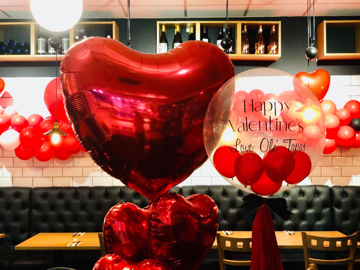 Happy Valentine's Day from us all at Olé Tapas Bar! ❤️

We have amazing decorations for our diners this weekend courtesy of The Little Balloon Project 🎈

Who is joining us for dinner tonight? 🌹 #LoveMK #OleTapasBarMK #ValentinesDay #ValentinesDay2020