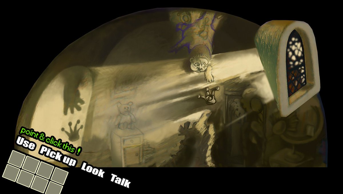 ROMAN_artworlds's tweet image. How light can define space. #pointandclick #funnypizzaland #fpl2 #gameart #indiegame #indiegames #adventuregames #gamedev #graphicadventure #pointandclickadventure #adventuregaming #adventuregame #pointandclickgame #handdrawn