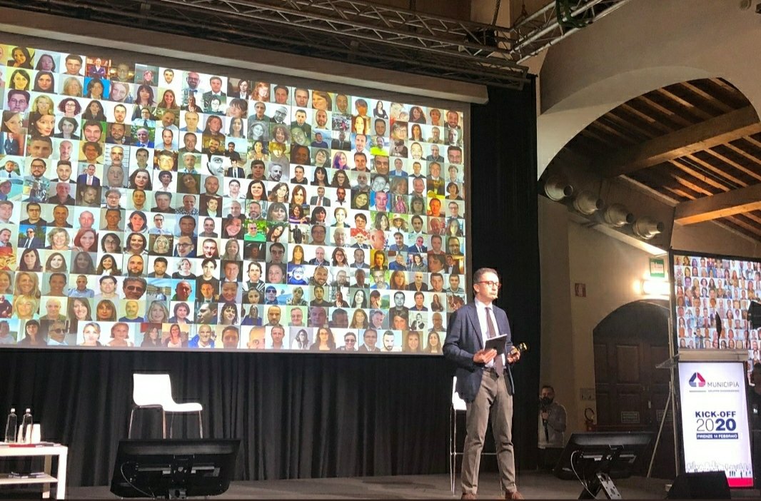 EngineeringSpa's tweet photo. Il Presidente Stefano De Capitani apre il Kick-Off 2020 di @Municipia_Spa. #Municipia2020 #smartcities #augmentedcities #sustainability @stefanodc https://t.co/FCAbOWWzEV
