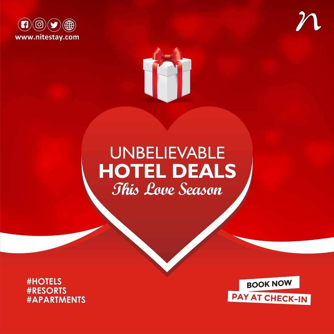 nitestay's tweet photo. Enjoy the best deals on https://t.co/aa2Nu0F3Ir during this valentine's season.

#Hotels
#ValentinesDay2020
#Nitestay https://t.co/vlM0CIOUJB