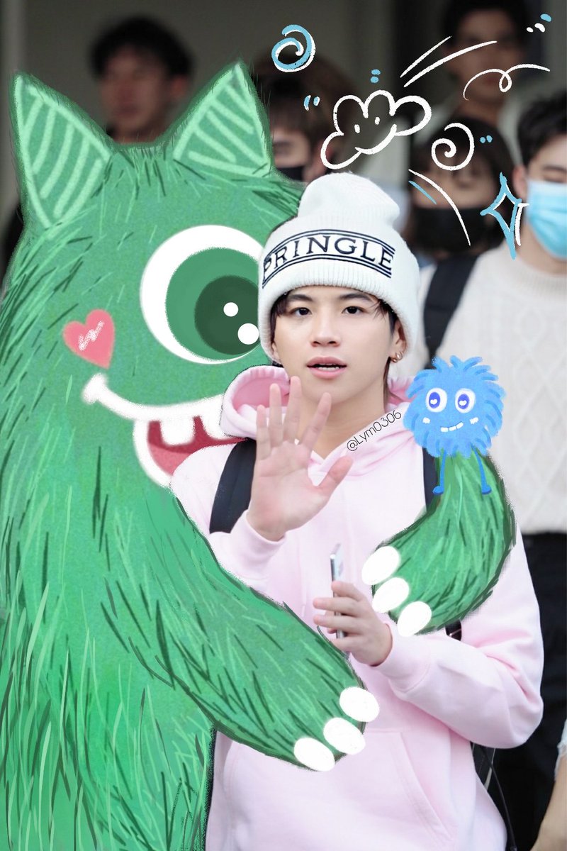 Lym_0306's tweet photo. Happy Valentine's day, sweetie @bplannnnn 💚Painted a little monster for you.
The original image is from logo https://t.co/WA0GIavh3o