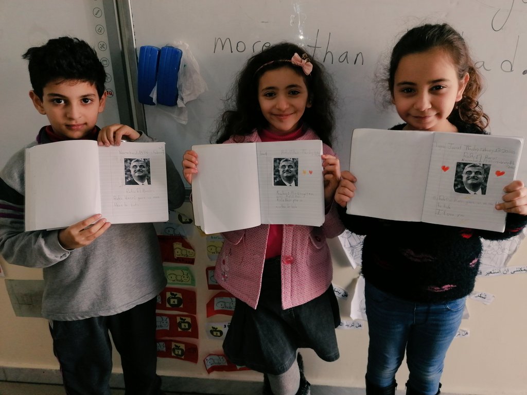 ReinaZaybak's tweet photo. Rafic Hariri gave us more than he had.๐นโค๏ธ
#Grade2learners #RaficHariri #14February2005
@DawhaHighSchool https://t.co/lhWyhWJ83D