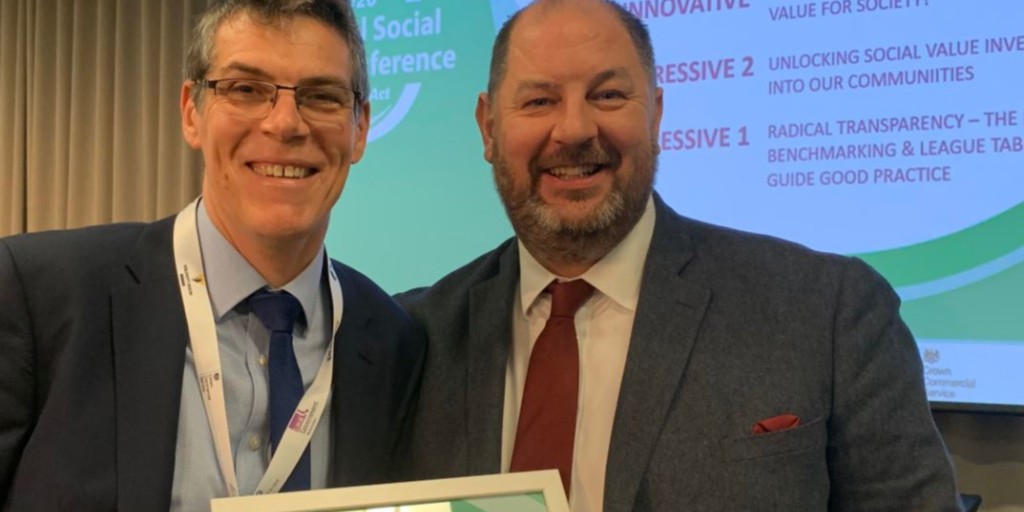 SodexoUK_IRE's tweet photo. Last month we received a Highly Commended Award at the National Social Value Conference for the work our team at UCL have done to embed #SocialValue. Find out more about what we are doing to put social value into action 👉 https://t.co/WzjQghcG2B #NSVC2020 https://t.co/igRV7hiFOD