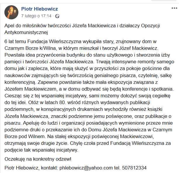 IsakowiczZalesk's tweet photo. Apel w sprawie renowacji dworku pisarza Józefa Mackiewicza na Litwie. @KRESYPL @Kresowianie @RadioWilno @KurierWilenski @KWmagazyn @MuzeumLiter @dziejepl @ipngovpl @MKiDN_GOV_PL @TVP_Kultura @MSZ_RP @PLinLithuania @PL1918 @ekaipl @PAPinformacje @MackiewiczJozef @OdraNiemen @Tysol https://t.co/6y9O0PhqmH