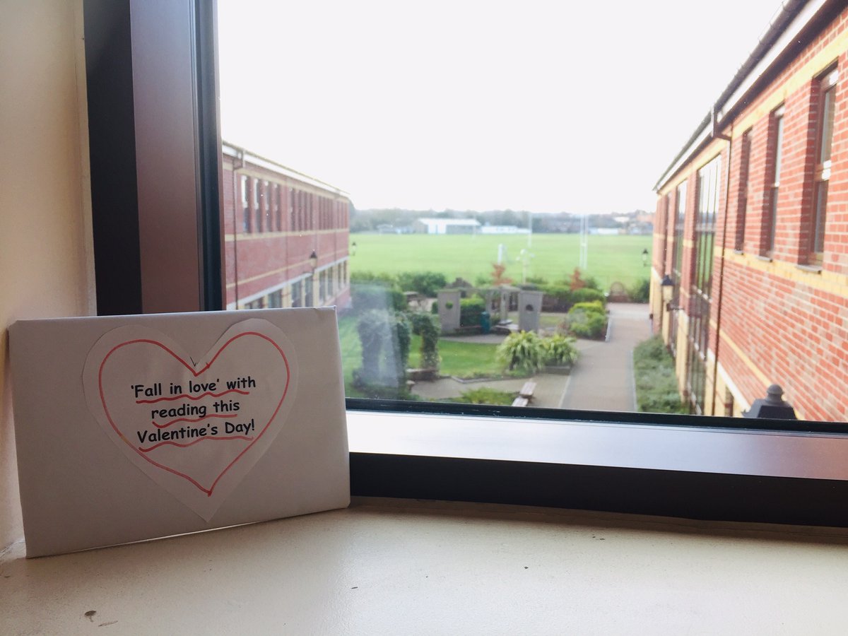 Another secret Cupid has been spreading the love today…the love of books and reading! Free books are hidden all over the academy – those who are lucky enough to find one will be able to indulge in a good book whilst we wait for Storm Dennis to pass this weekend…