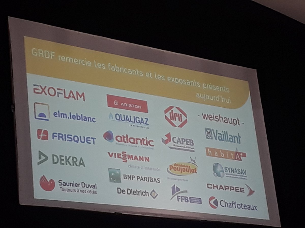 Merci aux installateurs et fabricants présents au forum du gaz du Rhône 

#GRDF SUD Est 

<a href="/PuthodFrederic/">Frederic Puthod</a> @DSaussier
<a href="/WieseStephanie1/">Wiese Stephanie</a>