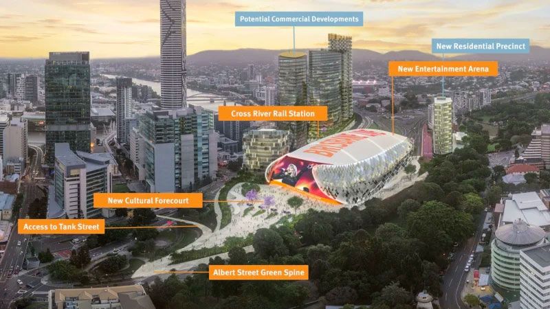 PropertyWhich's tweet photo. Brisbane’s Largest Demolition Commences on the Brisbane Transit Centre to make way for a new Cross River Rail Station. Brisbane's new Cross River Rail is expected to be up and running by 2024... https://t.co/08UR4q7Hwb