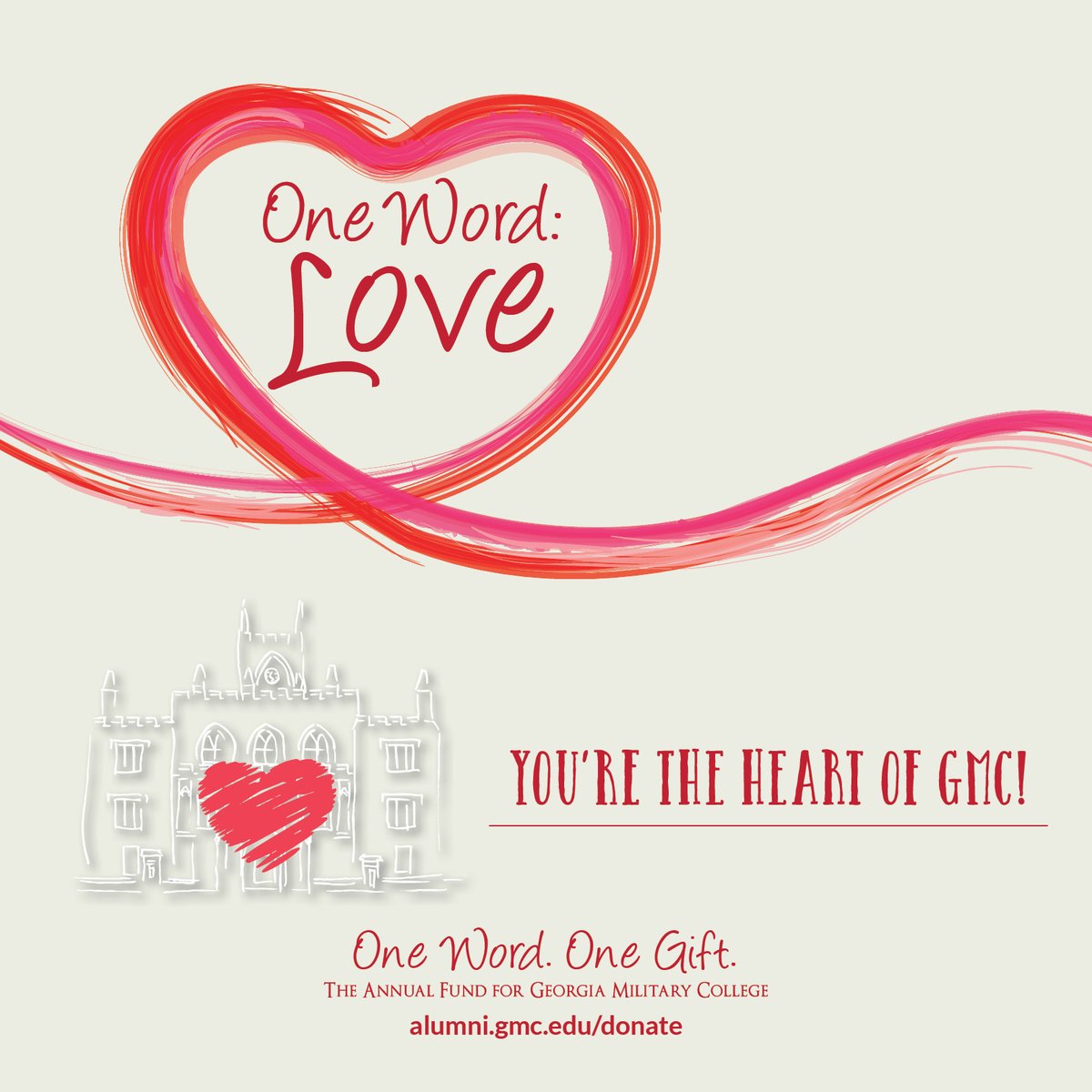 Happy Valentine's Day, from our ❤️ to yours! We appreciate your support of Georgia Military College not just today, but every day. Your commitment gives our students the sweetest gift: hope for a brighter future! From the bottom of our heart, thank you.