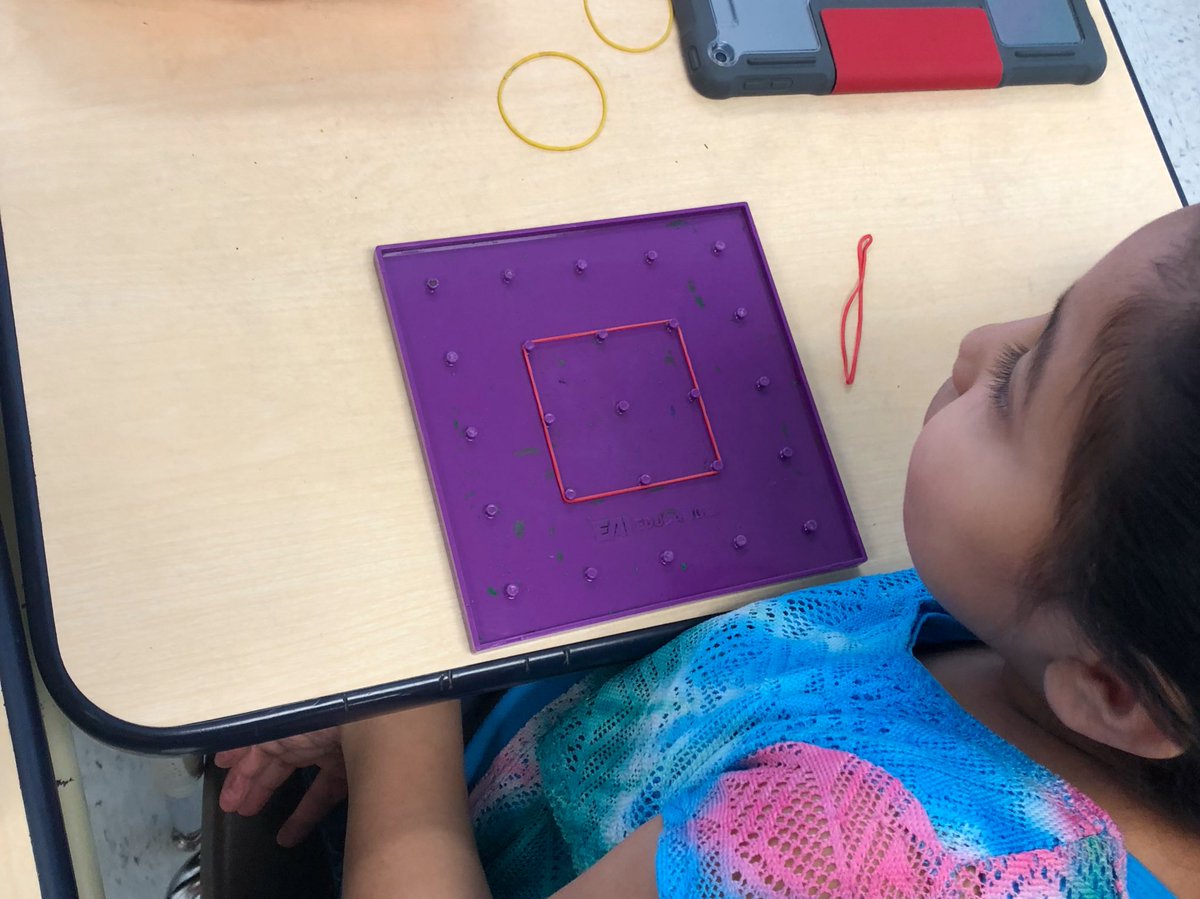 MsAcosta220's tweet photo. Using manipulatives to understand area & perimeter! #geoboard #rulerfun #mathmaticans
Great job to Ms. Galvan’s class for explaining their thinking! #oracy @WIDAConsortium @SunnyHill220 https://t.co/5hwP0iBZqZ