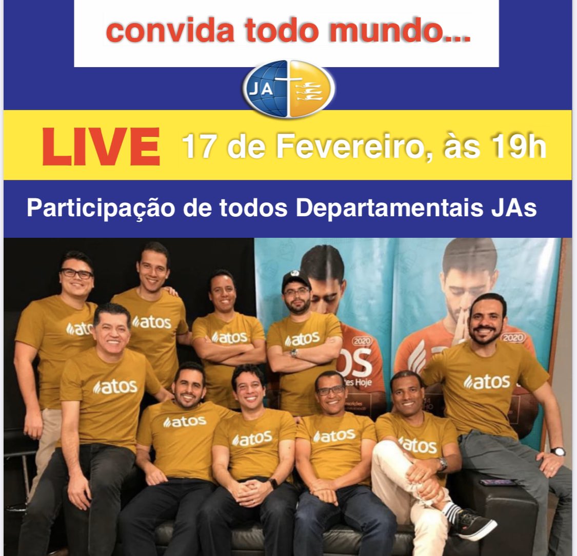 PrVene's tweet photo. Convida todo mundo pra participar da LIVE #atos2020 segunda-feira, dia 17/2, 19h. Envie as suas dúvidas pra gente! #atos2020useb #g148useb #vaitermovimento https://t.co/Jc7Ck6AGy4