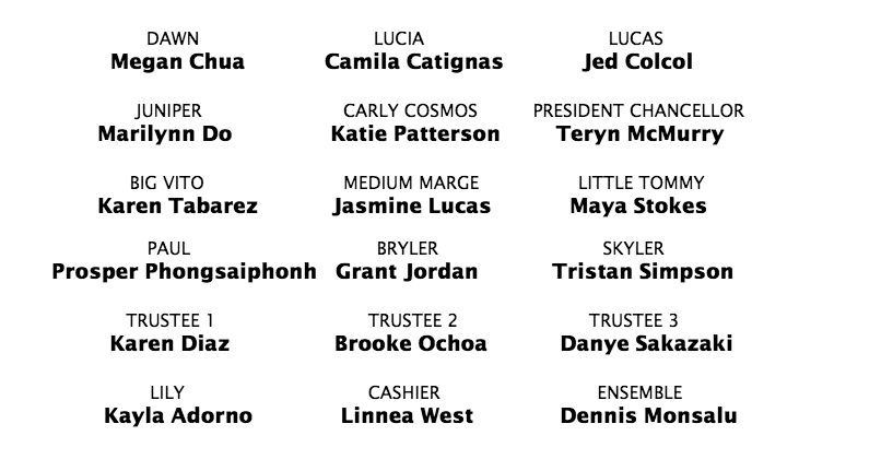 We're excited to announce our cast for Way of the Witch! 
We've got actors from every single one of our past productions along with some brand new faces, it's our biggest cast yet!