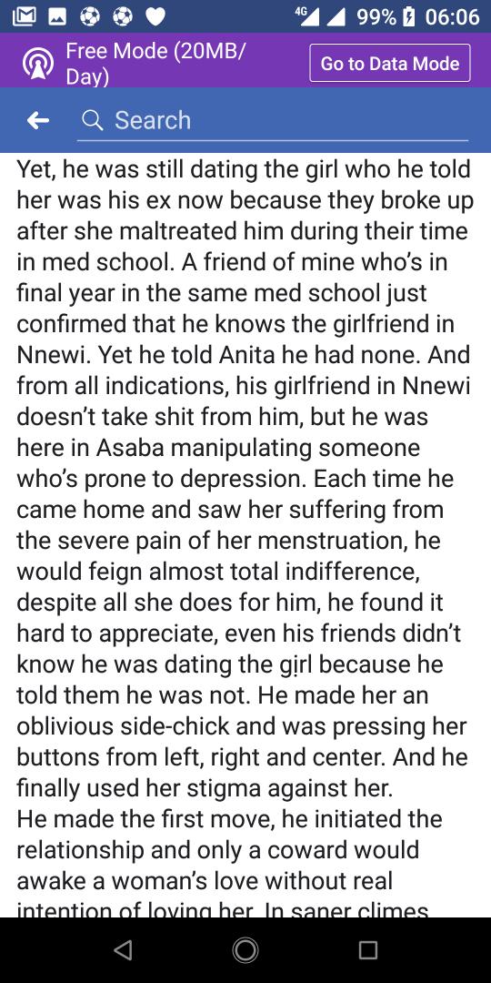 64Michael Edozi alleged that I broke the code of ethics guiding doctors yet Anita was never my patient.He chatted me up and said I must pay for everything I made Anita go through and chatted my ex up, just to cause issues between us.He never knew me before then, even now.