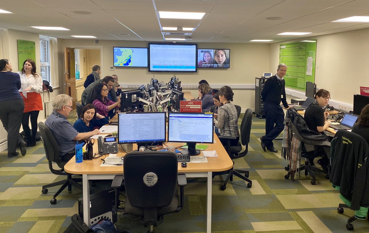 Very busy in the @EnvAgencyNW Warrington Incident Room today as #TeamEA prepare for #StormDennis over the weekend #PrepareActSurvive
 ➡️ Sign up to our free flood warning  #https://bit.ly/37nNykh